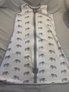 Grey Elephant Print Sleep Sack for Kids - Unbranded